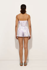 Pucci Orchidee Print Silk Shorts