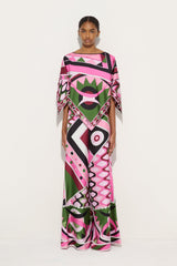 Pucci Vivara Print Wide Leg Silk Pants