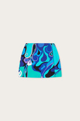 Pucci Orchidee Print Silk Skirt