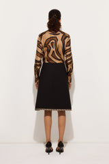 Pucci Wool Skirt with Printed Details
