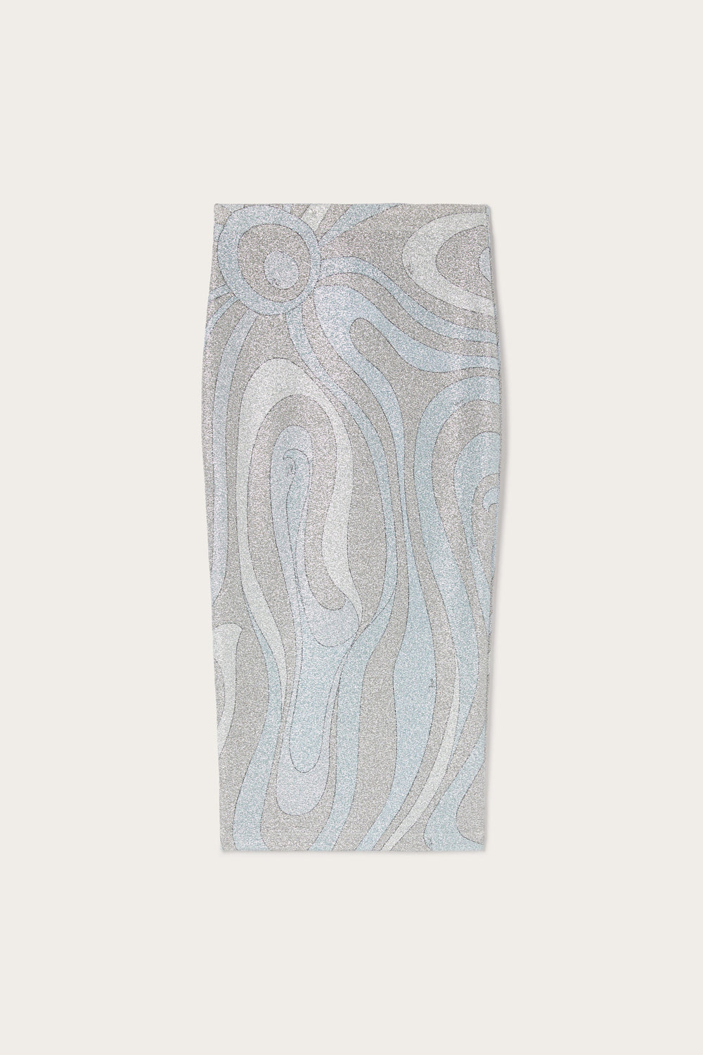 Pucci Marmo Print Midi Skirt in Jersey Lamé