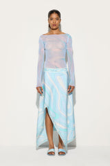Pucci Marmo Print Asymmetrical Skirt
