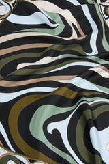 Pucci Marmo Print Silk Triangle Scarf
