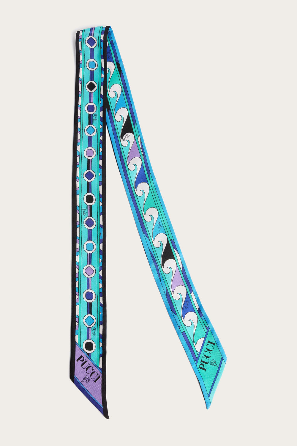 Pucci Mixed Print Silk Twill Scarf