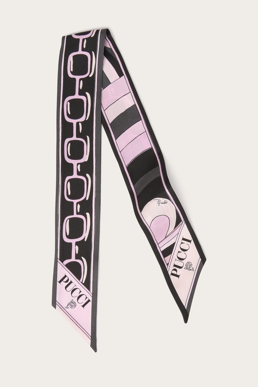 Pucci Iride and Istrice Print Silk Twill Scarf