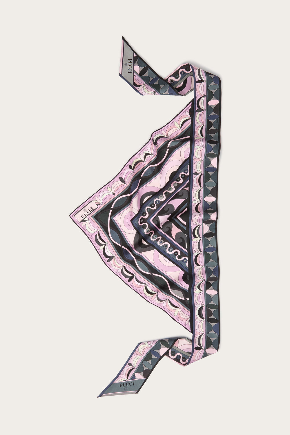 Pucci Mixed Prints Silk Twill Scarf