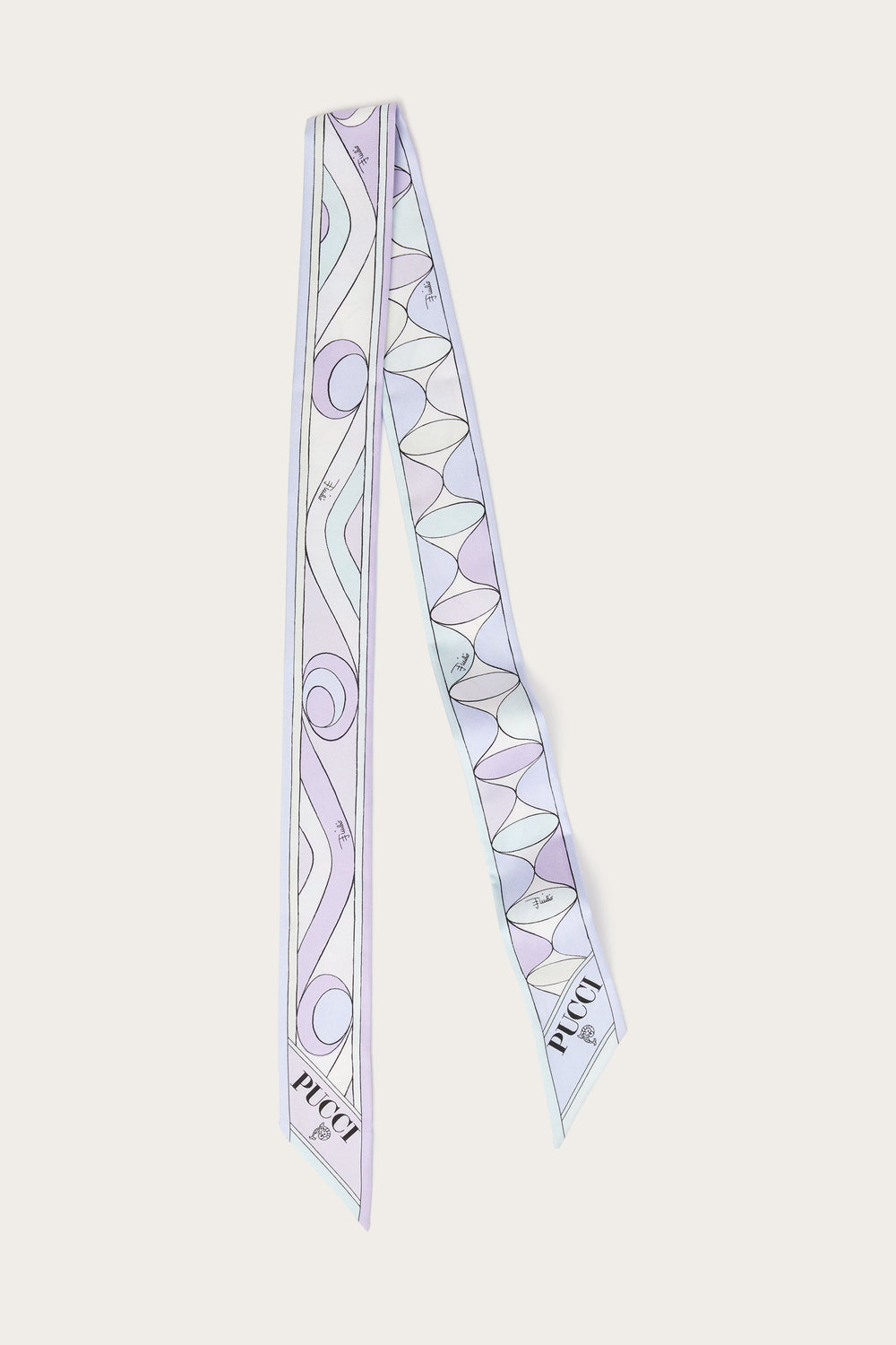 Pucci Mixed Prints Silk Twill Scarf
