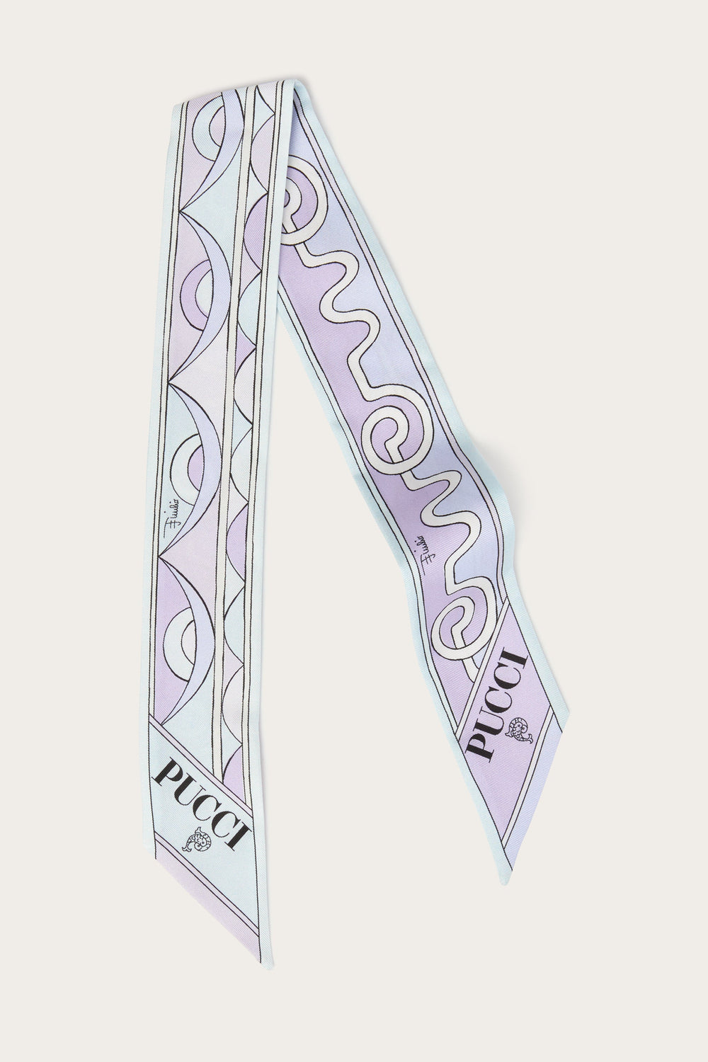Pucci Astro and Rombi Print Silk Twill Scarf