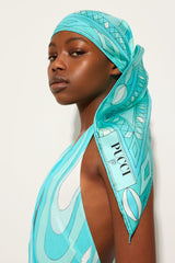 Pucci Collane Print Triangle Silk Scarf