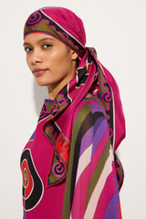 Pucci Astro Print Triangle Silk Scarf