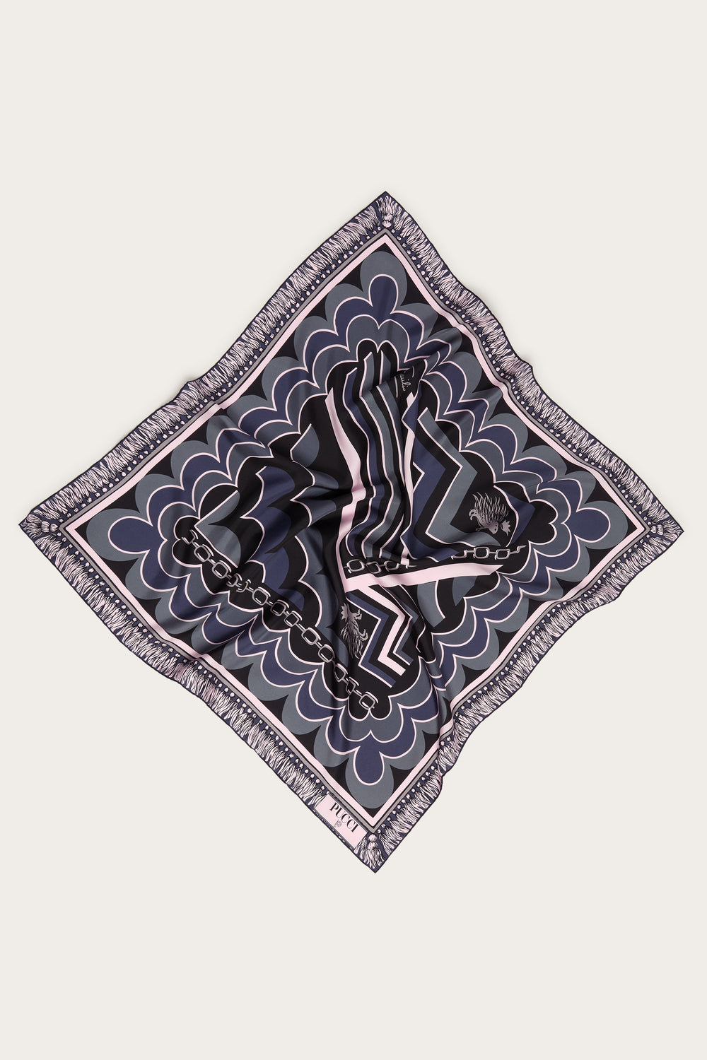Pucci Istrice Print Silk Carre