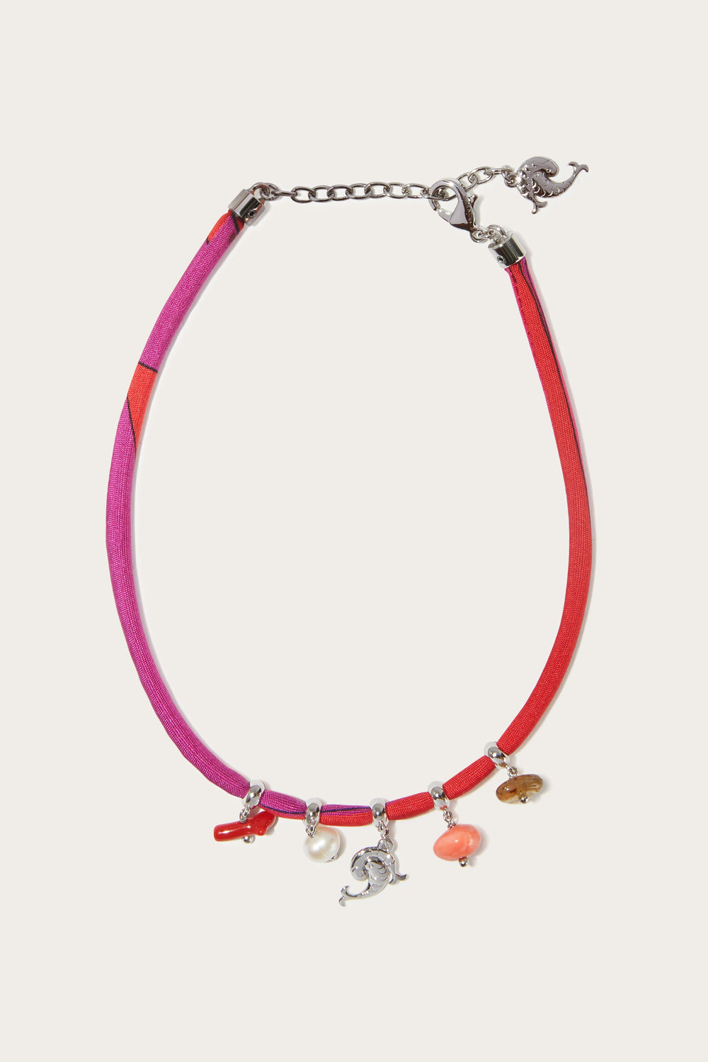 Pucci Marmo Print Choker With Pendants