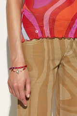 Pucci Silk Bracelet with Charms