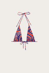 Pucci Labirinto Print Triangle Bikini Top