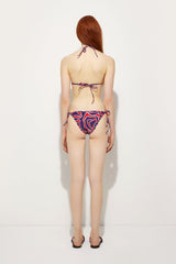 Pucci Labirinto Print Triangle Bikini Top