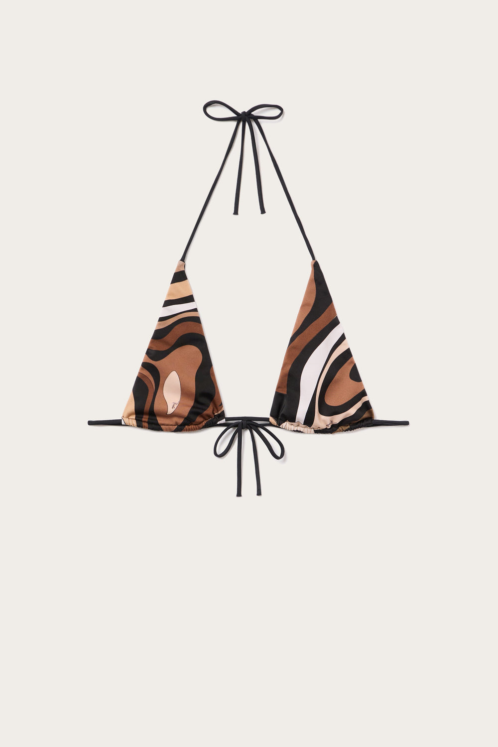 Pucci Marmo Print Triangle Bikini Top