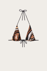 Pucci Marmo Print Triangle Bikini Top