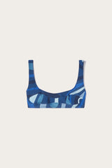 Pucci Marmo-Print Bikini Top
