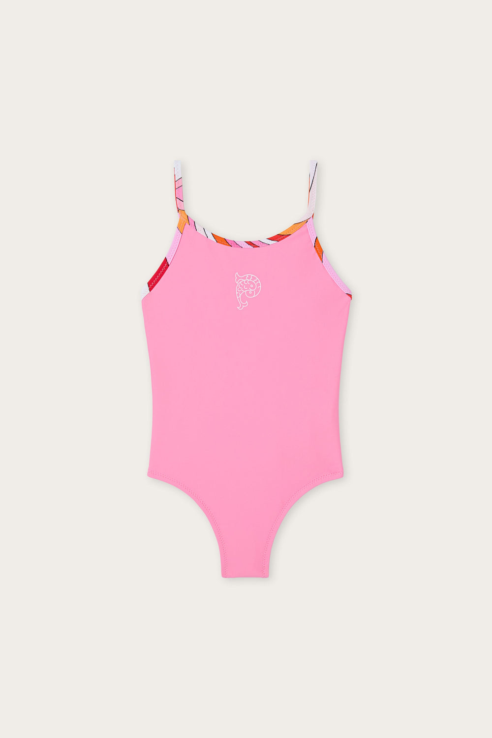 Pucci One-Piece Swimsuit with Fish Logo