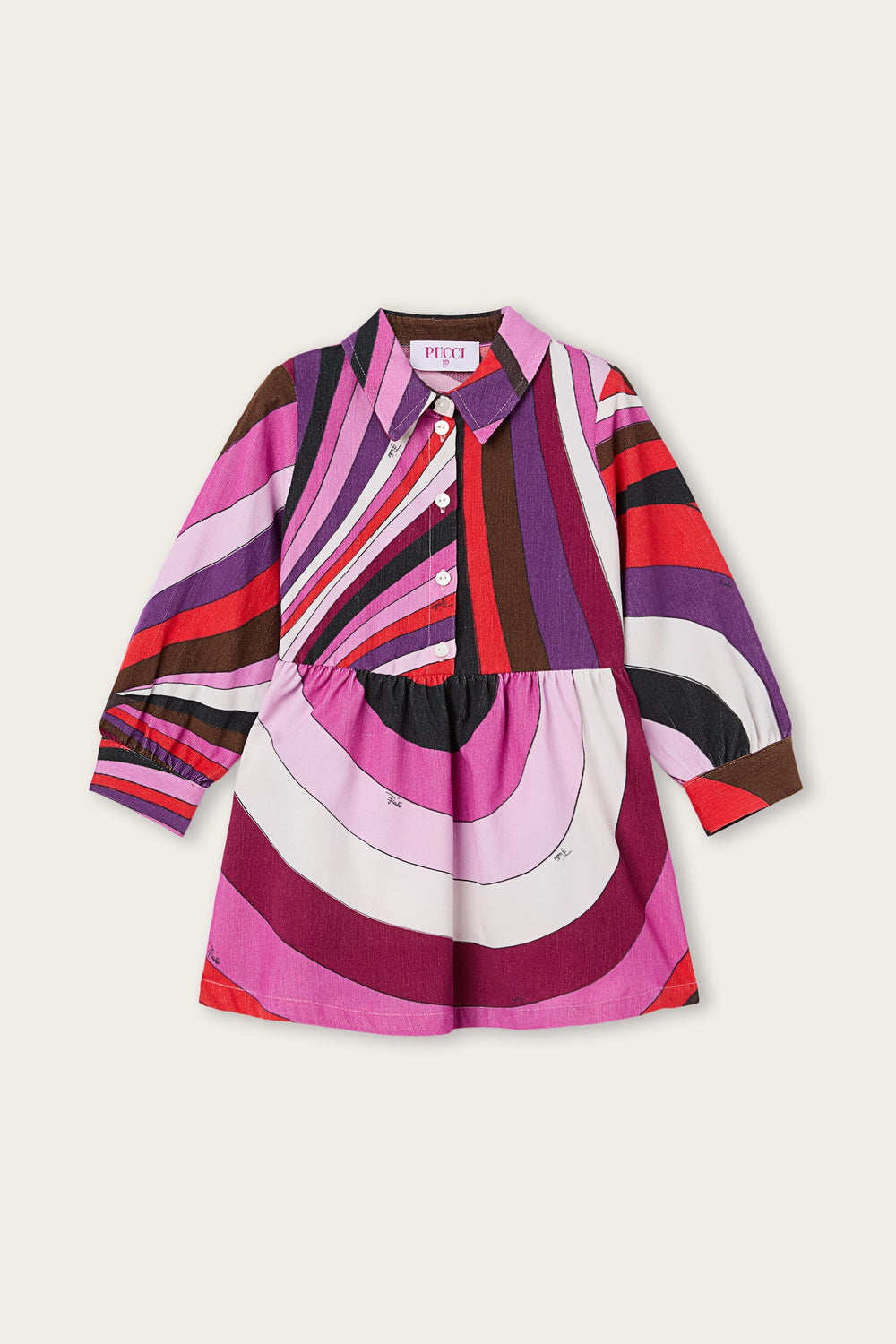 Pucci Iride Print Newborn Shirt Dress