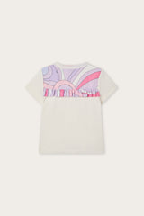 Pucci Embroidered T-shirt with Logo and Ruffle