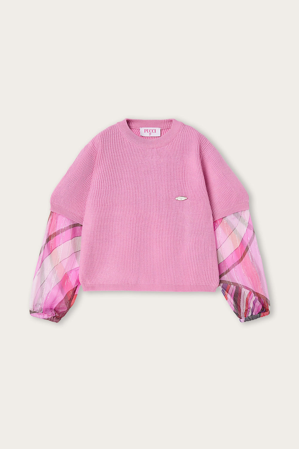 Pucci Sweater with Voile Sleeves