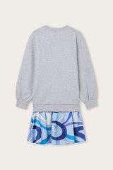 Pucci Sweatshirt Dress with Printed Skirt