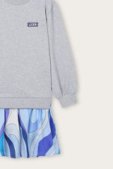 Pucci Sweatshirt Dress with Printed Skirt