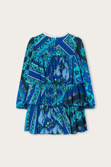 Pucci Festa Print Dress with Ruffles