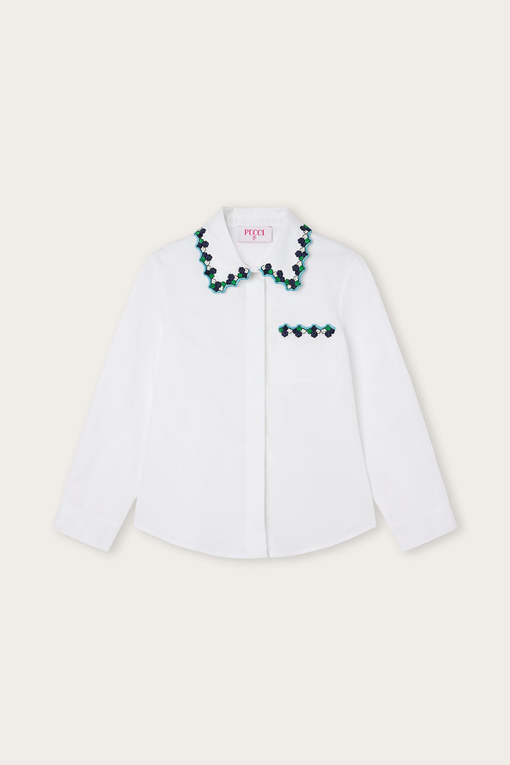 Pucci Embroidered Fontane Print Shirt