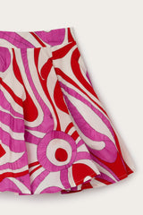 Pucci Marmo Print Ruffle Skirt