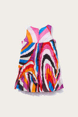 Pucci Iride-Print Smocked Dress