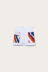 Pucci Iride-Print Broderie Anglaise Shorts