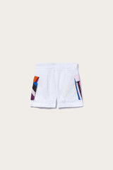 Pucci Iride-Print Broderie Anglaise Shorts