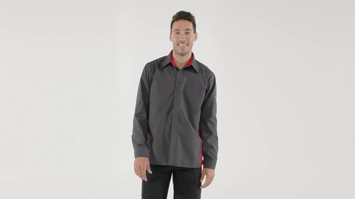 Red Kap Long Sleeve Performance Shop Shirt with OilBlok