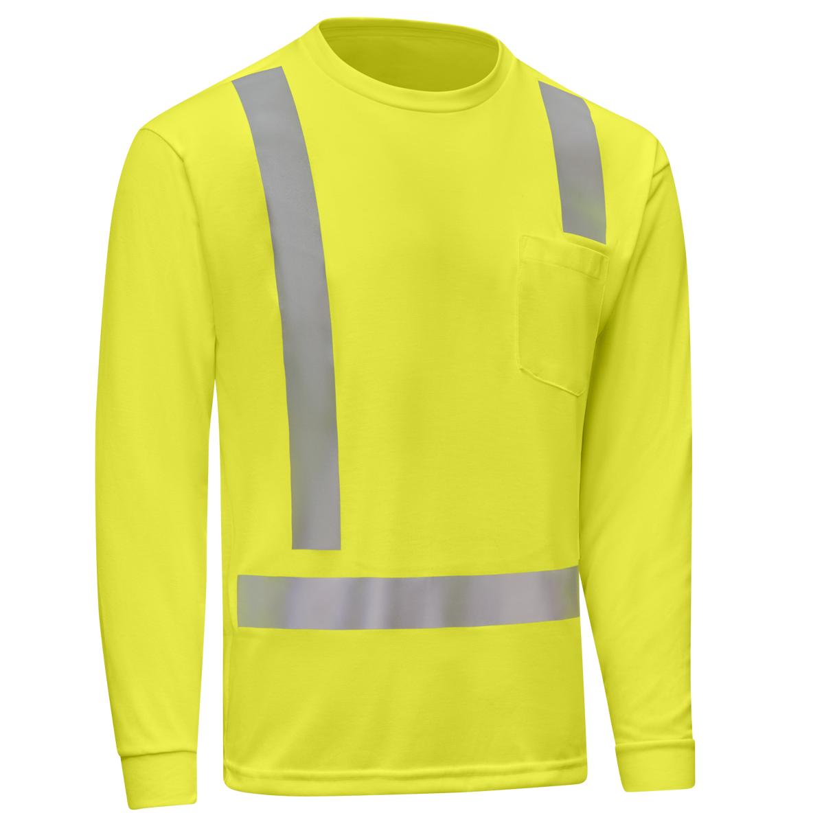 Red Kap Hi-Visibility Long Sleeve Pocket T-Shirt - Type R Class 2