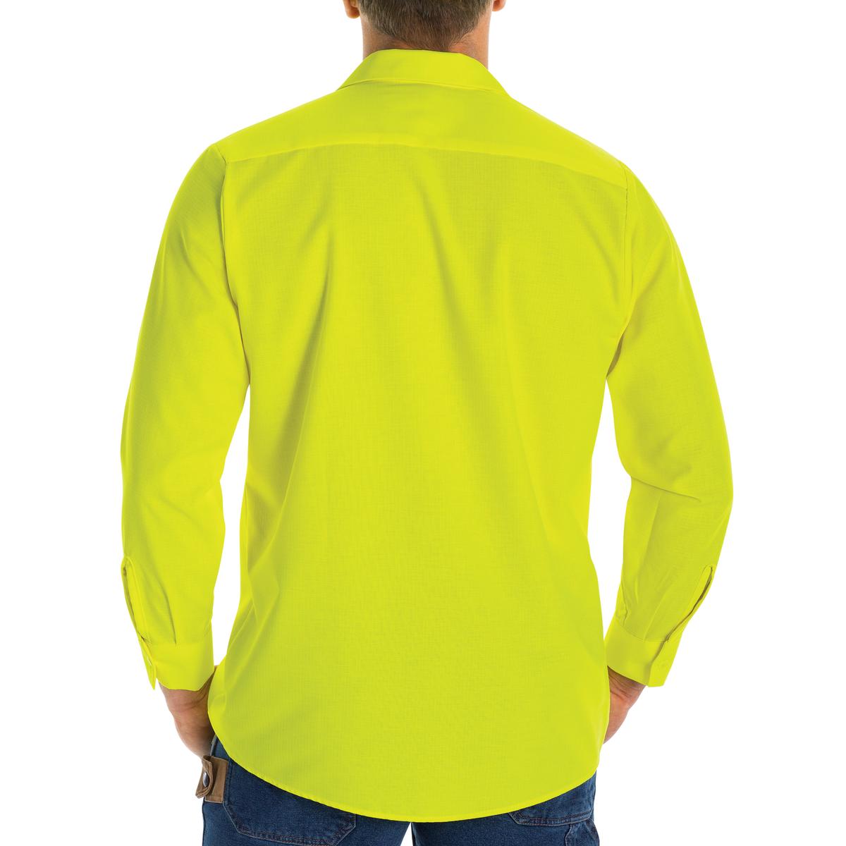Red Kap Long Sleeve Enhanced Visibility Ripstop Work Shirt