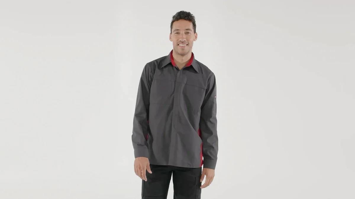 Red Kap Long Sleeve Performance Shop Shirt with OilBlok