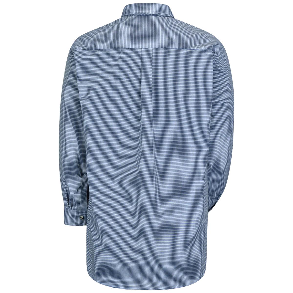 Red Kap Long Sleeve Mini-Plaid Uniform Shirt