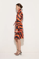 Pucci Labirinto Print Trench Coat