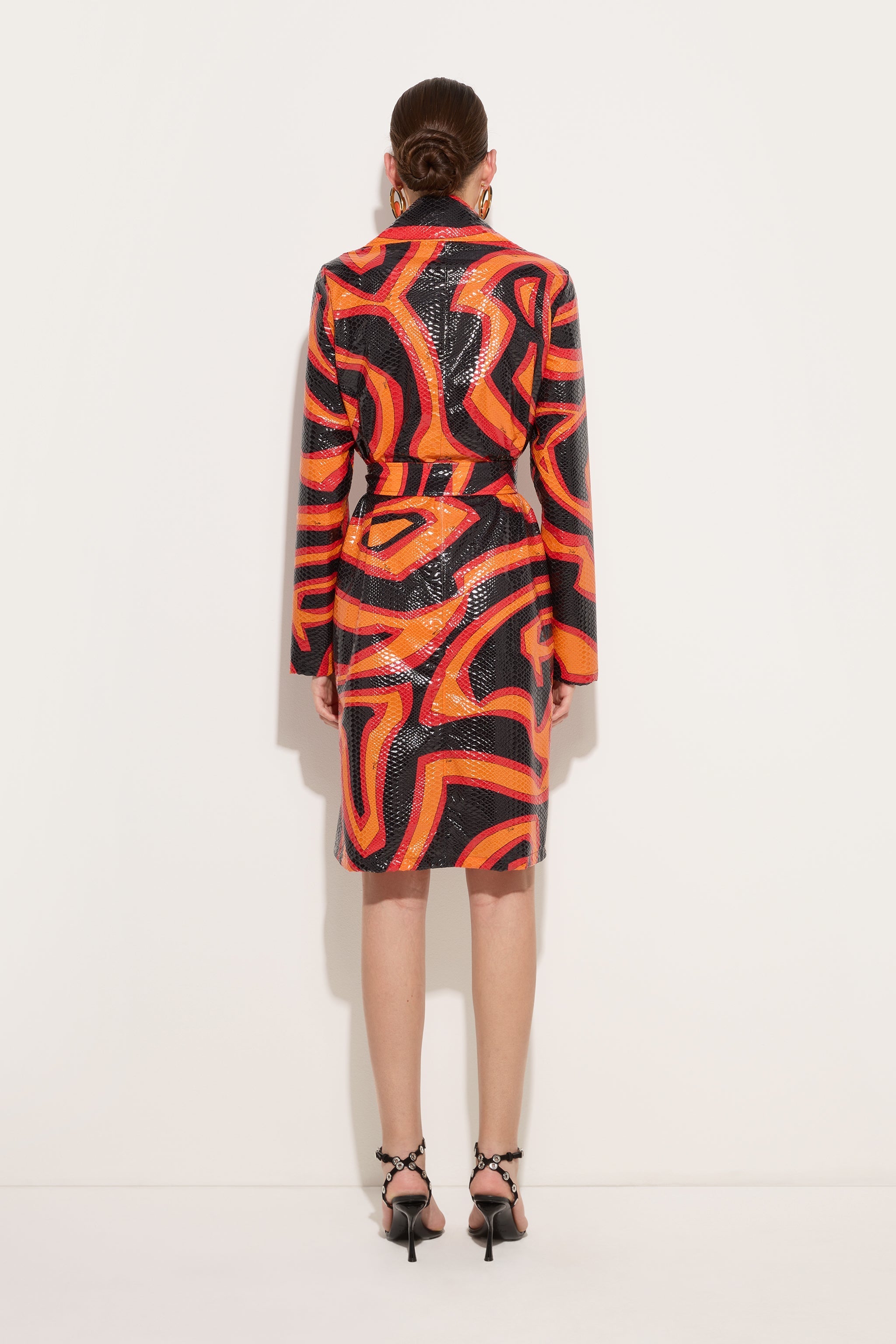 Pucci Labirinto Print Trench Coat
