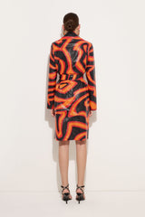 Pucci Labirinto Print Trench Coat