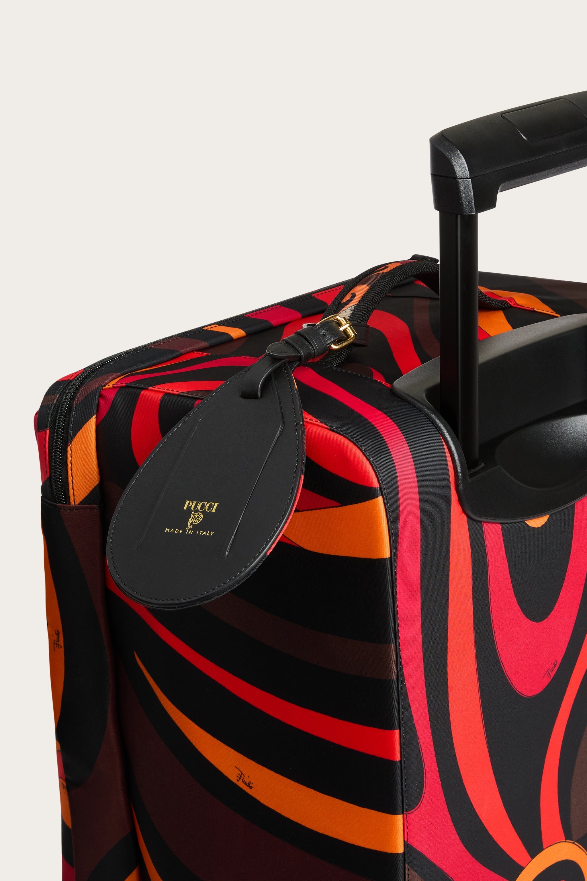 Pucci Marmo Print Luggage Name Tag