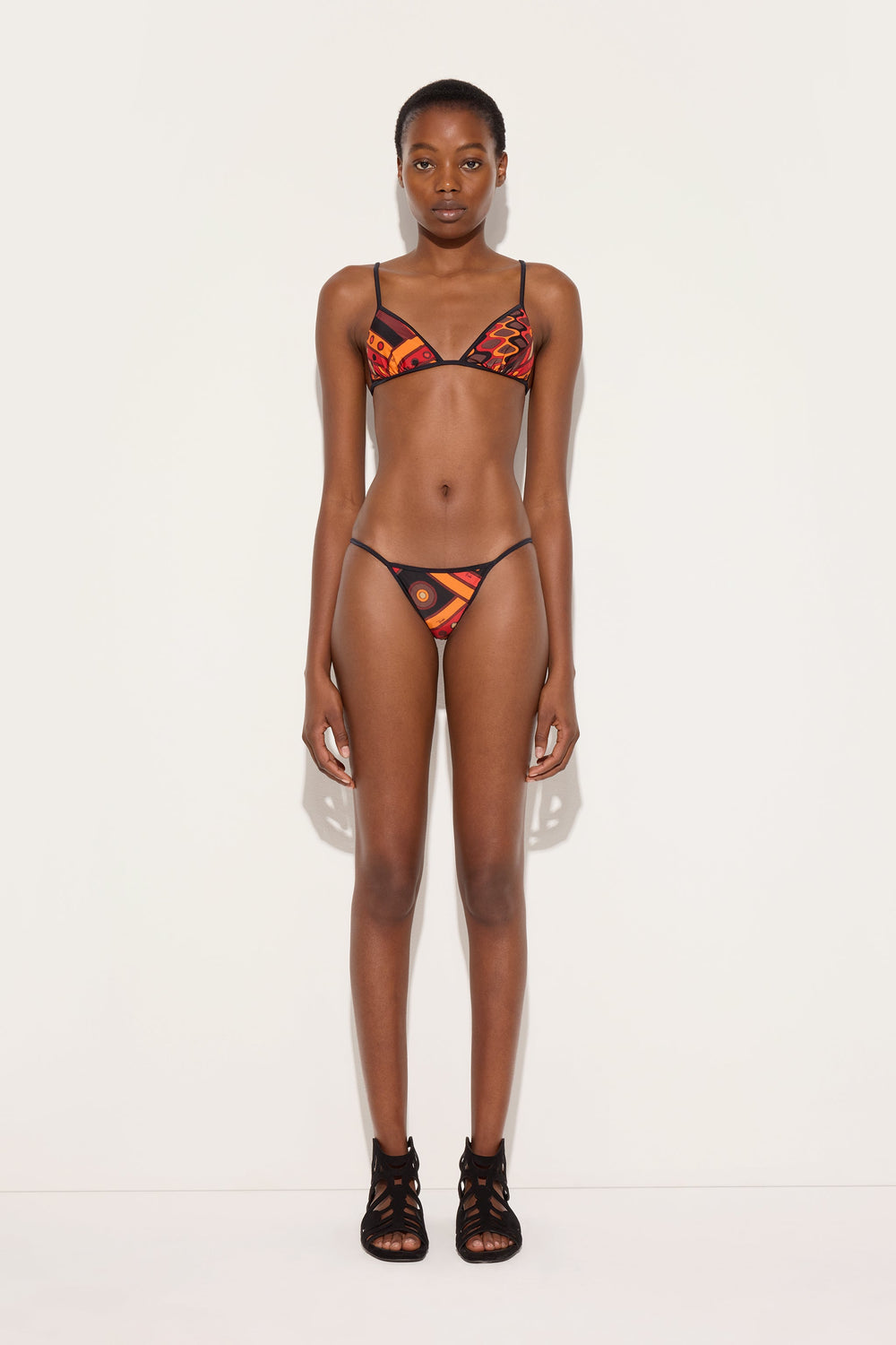 Pucci Vivara Print Triangle Bikini Top