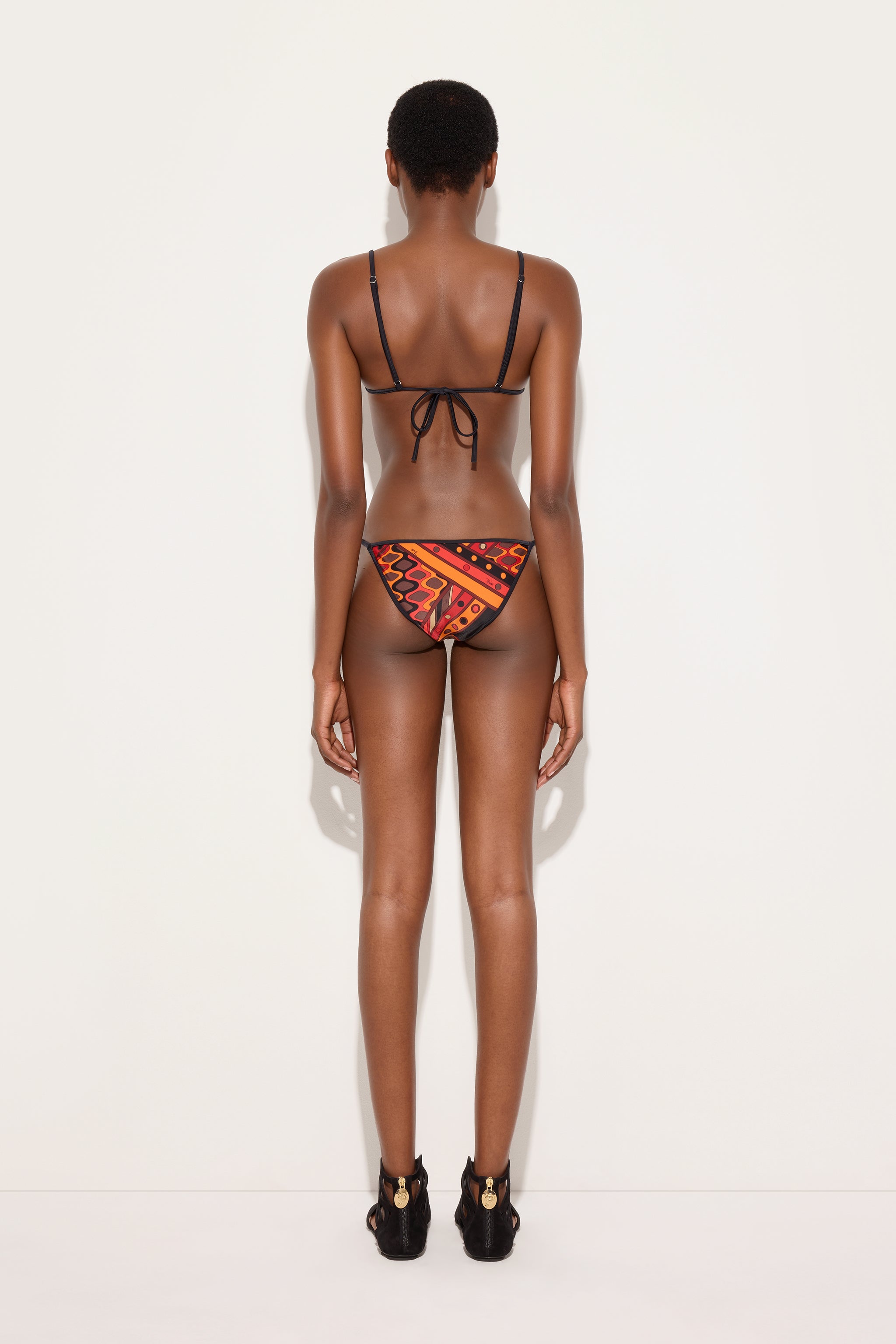 Pucci Vivara Print Triangle Bikini Top