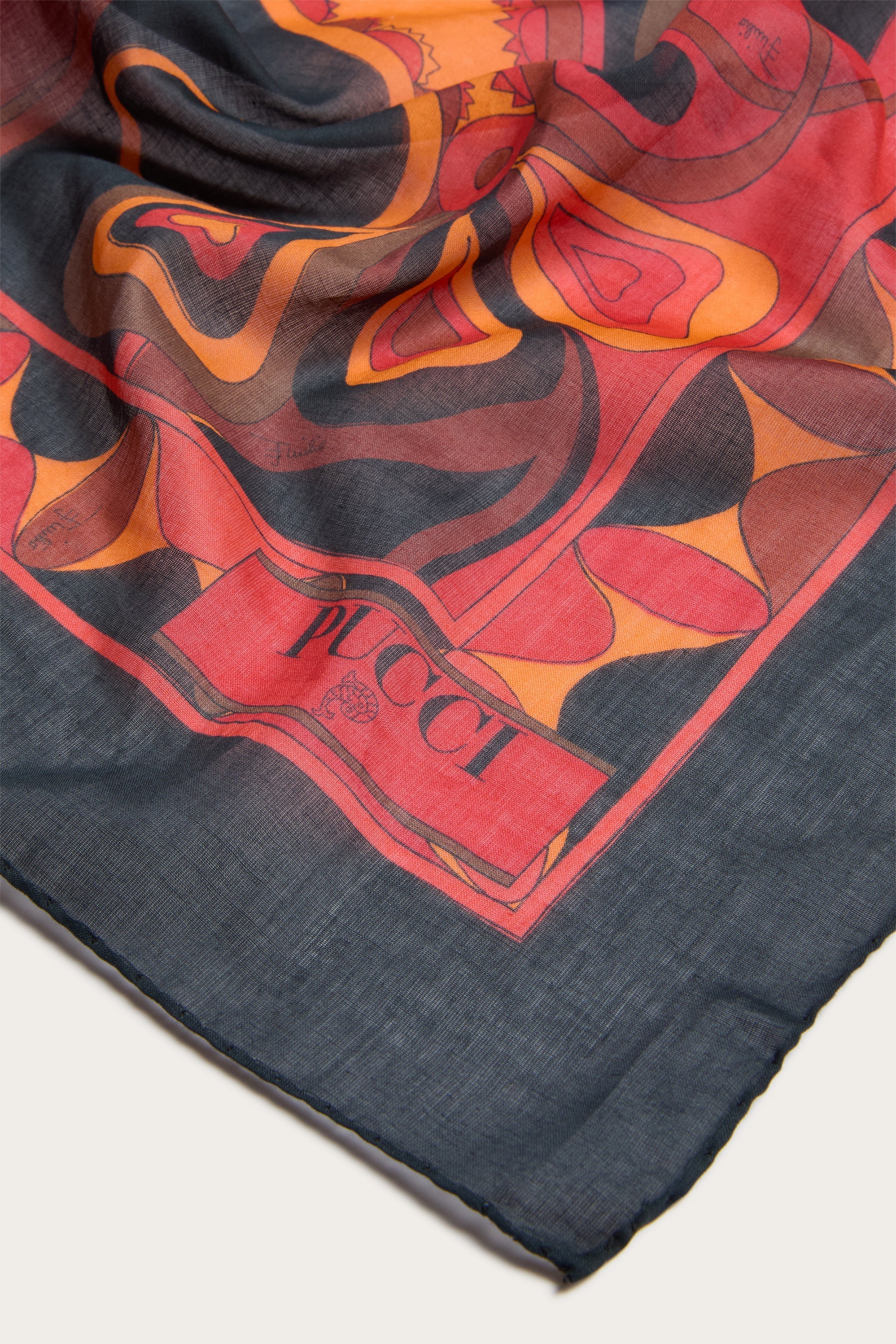 Pucci Orchidee Print Cotton Sarong