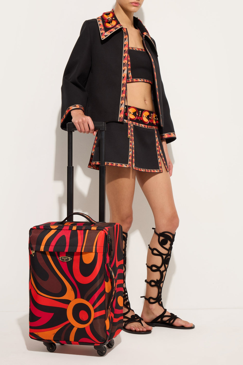 Pucci Marmo Print Cabin Trolley
