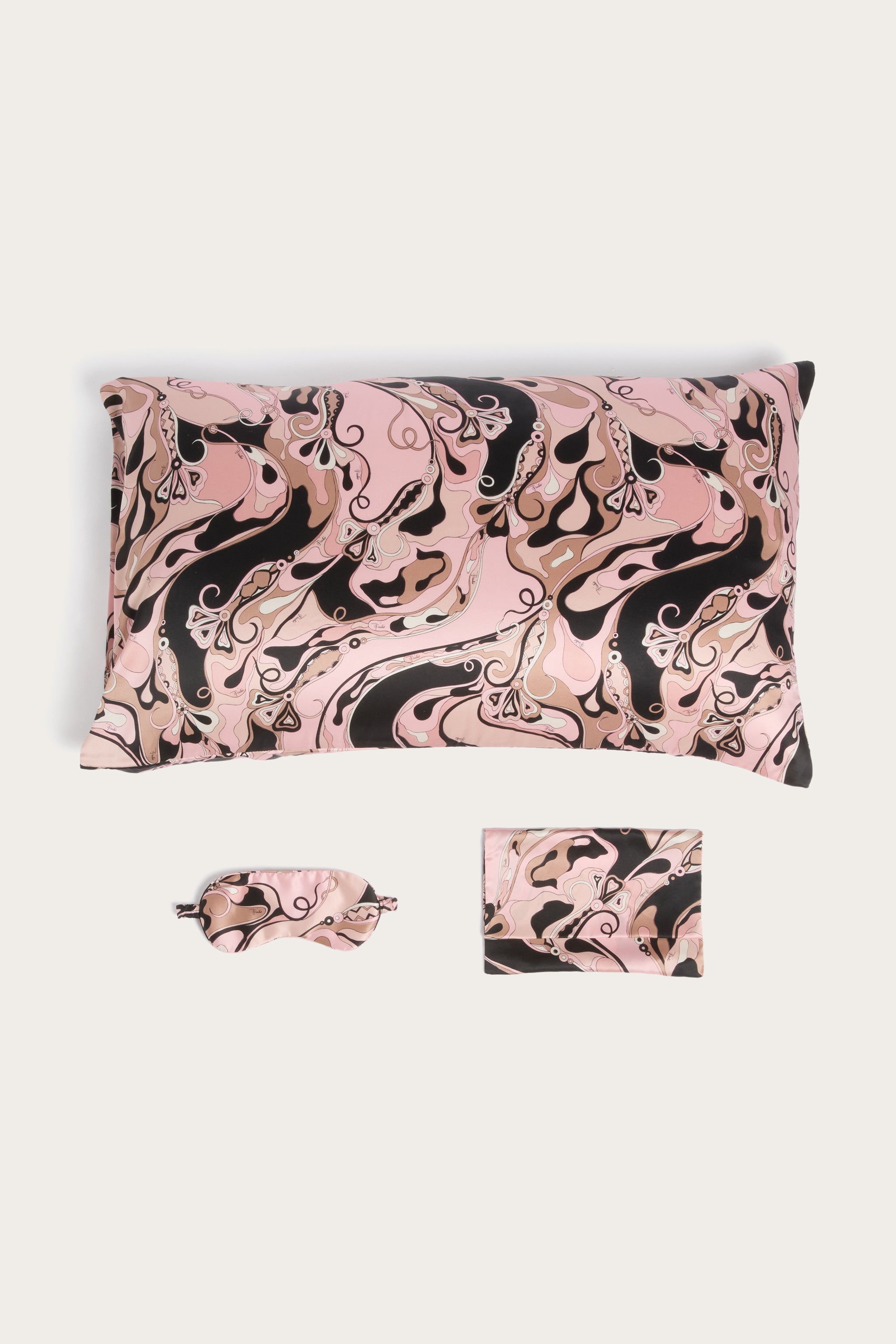 Pucci Orchidee Print Silk Sleeping Kit