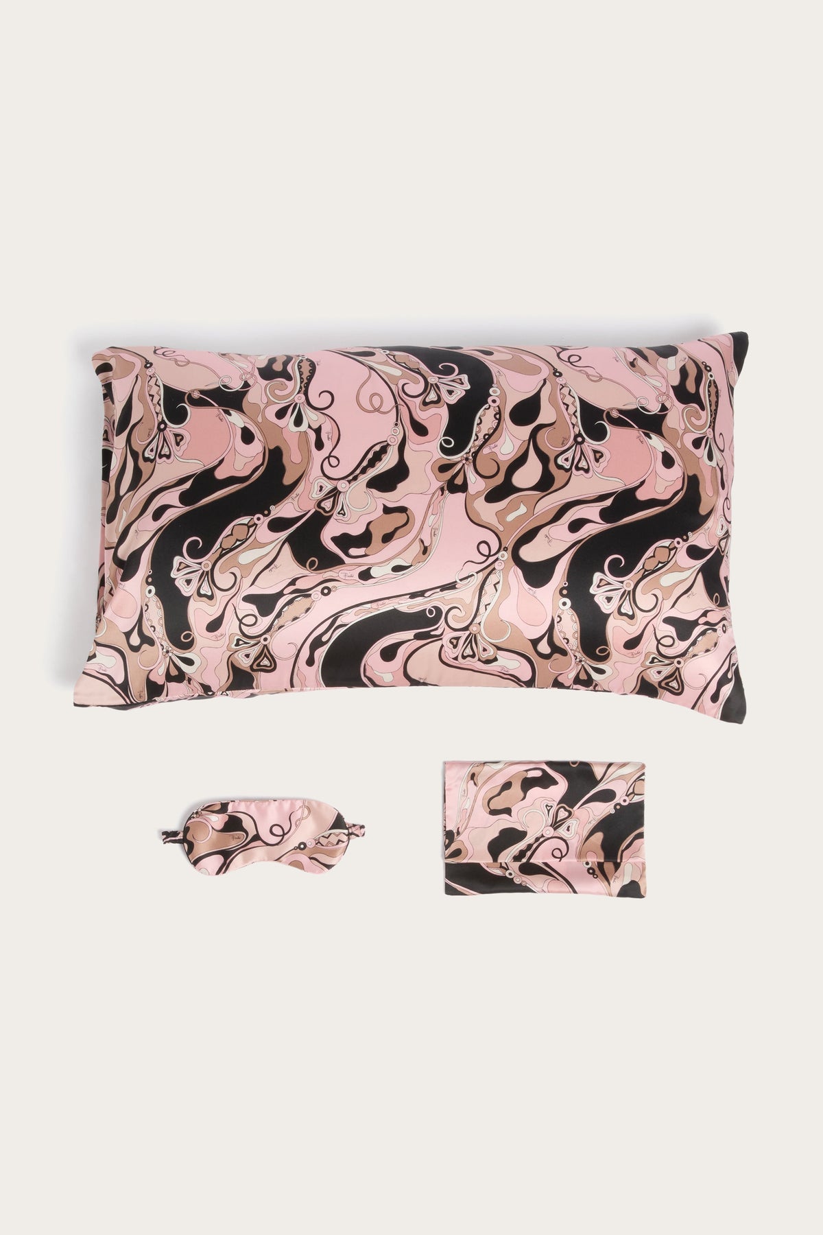 Pucci Orchidee Print Silk Sleeping Kit