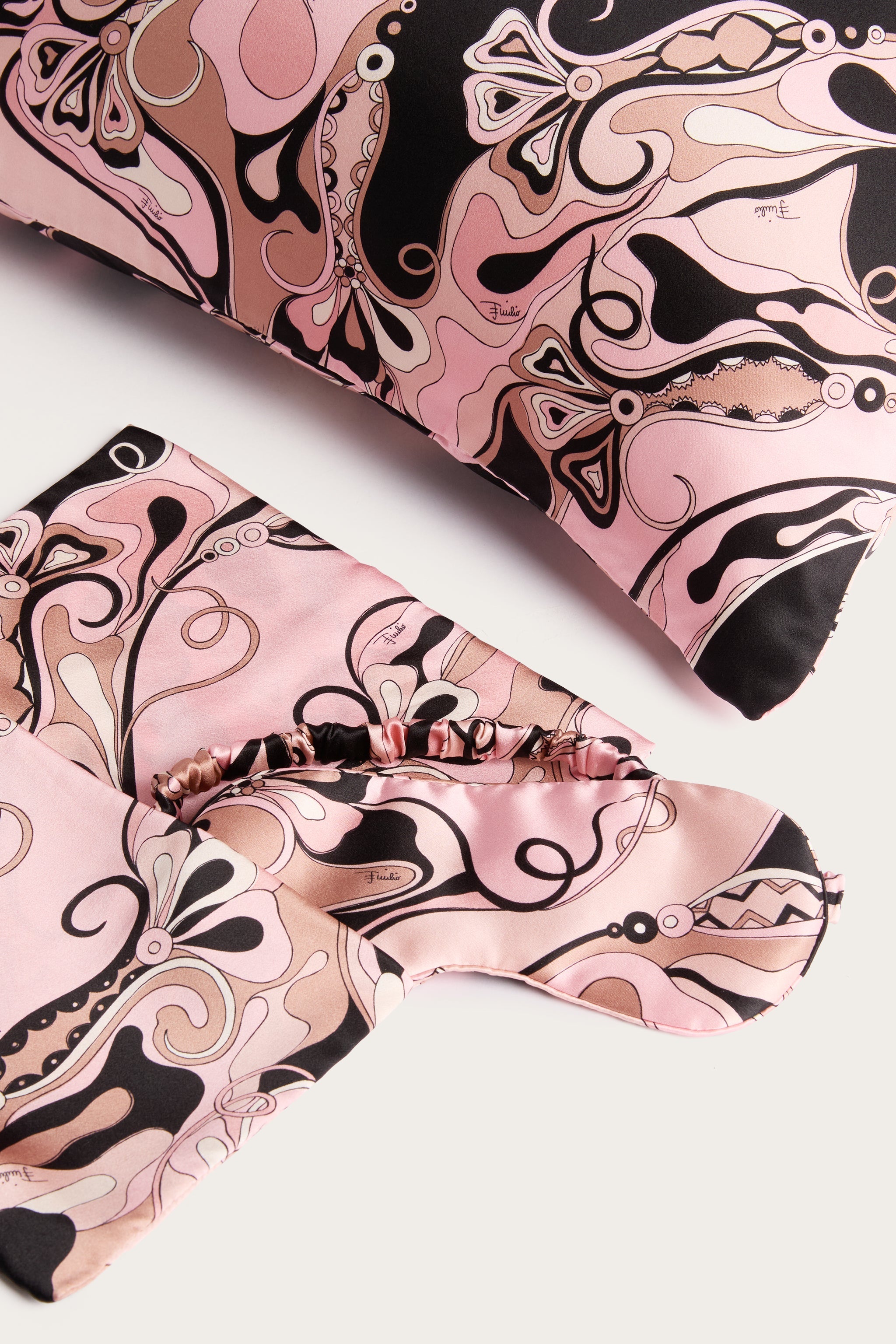 Pucci Orchidee Print Silk Sleeping Kit